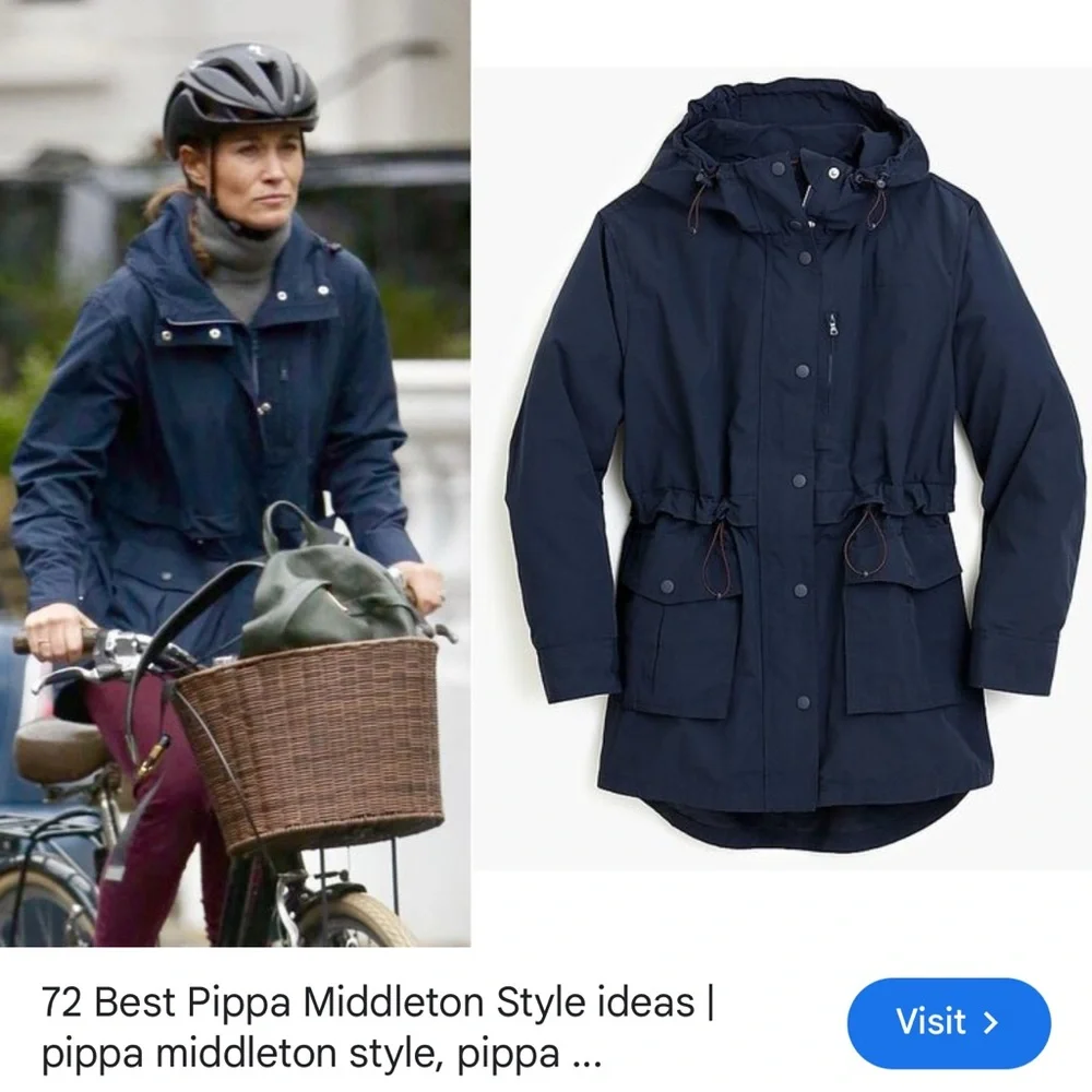 J. Crew Navy Blue Perfect Lightweight Jacket - Picture 3 of 15